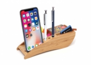 Bamboo office desk top organizer