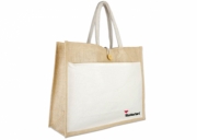 Jute Bag with cotton pocket