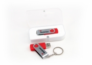 Metal KeyChain USB-Red Color