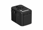 TRAVEL ADAPTER WITH TRIO TYPE-C and USB PORTS